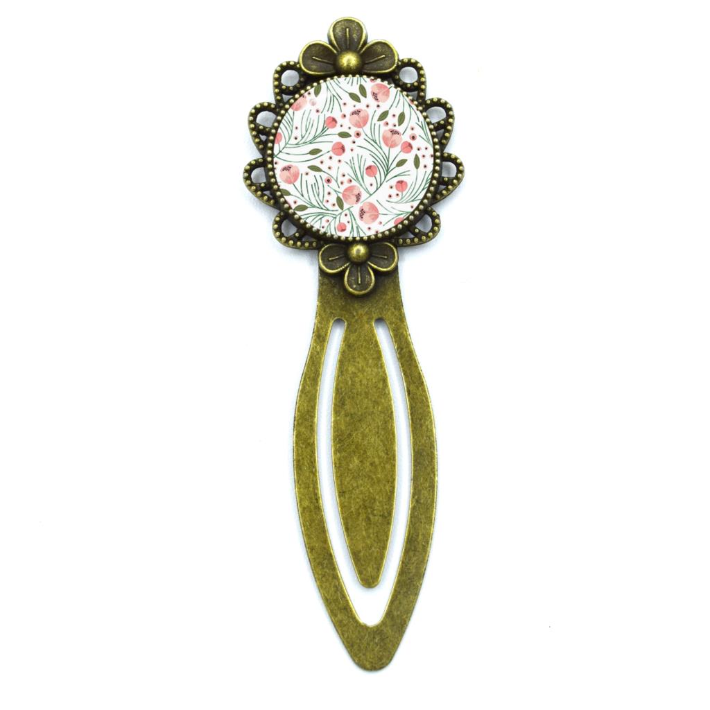 Jewelry Making Journal - 1 Pcs Vintage Metal Floral Bookmark