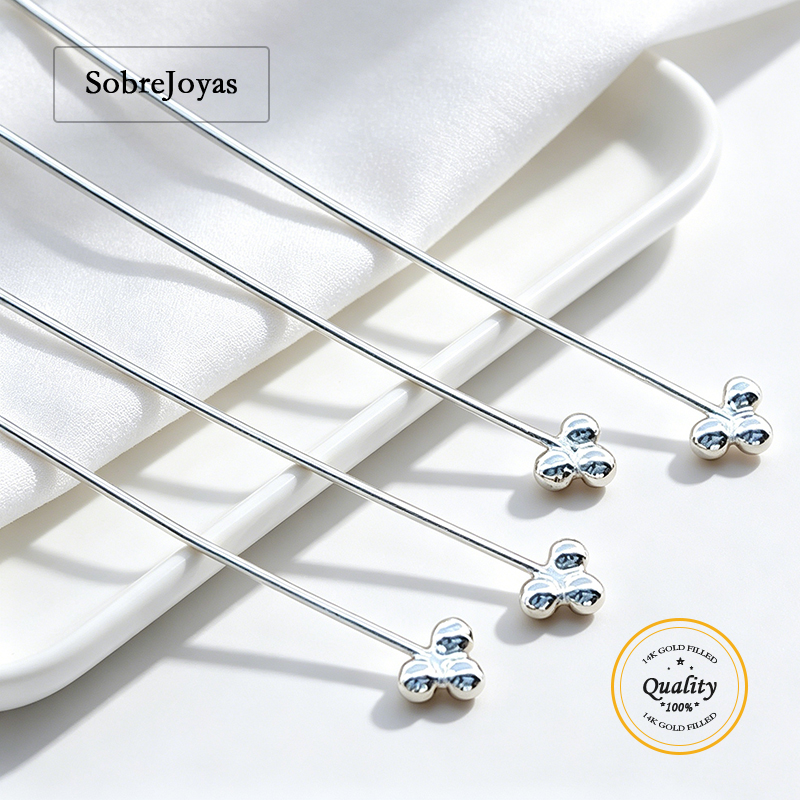 Jewelry Making Silver - 3 Ball Headpin 925 Sterling Silver