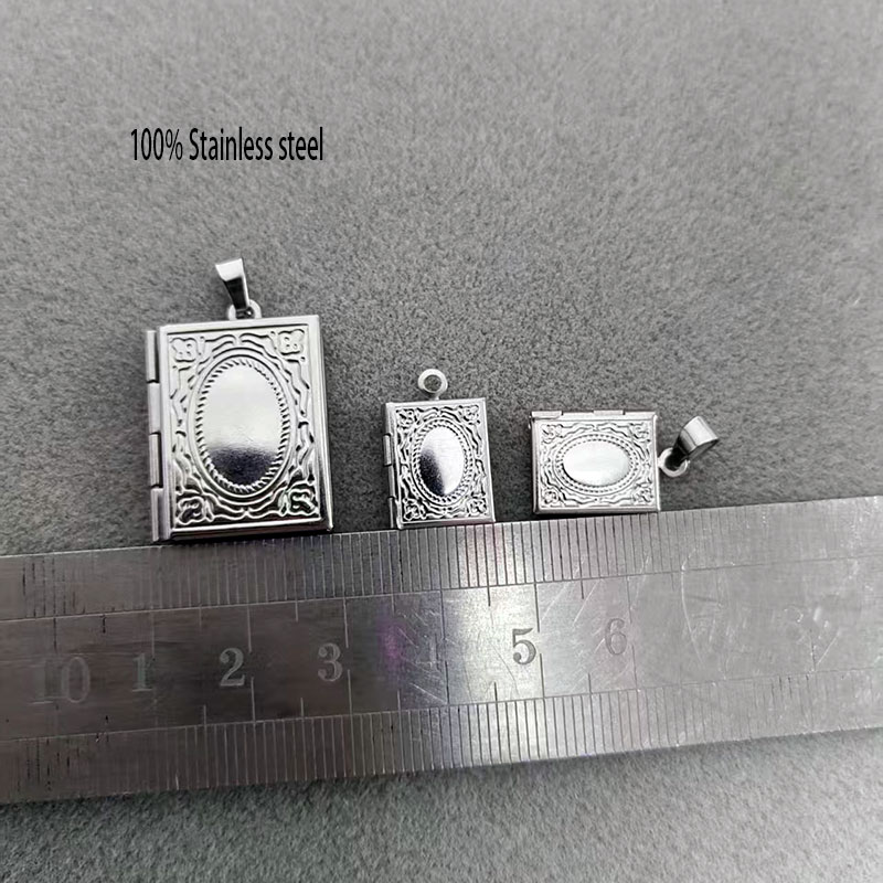 Jewelry Making Guide Book - 10pc DIY Engraving Tiny Book Locket