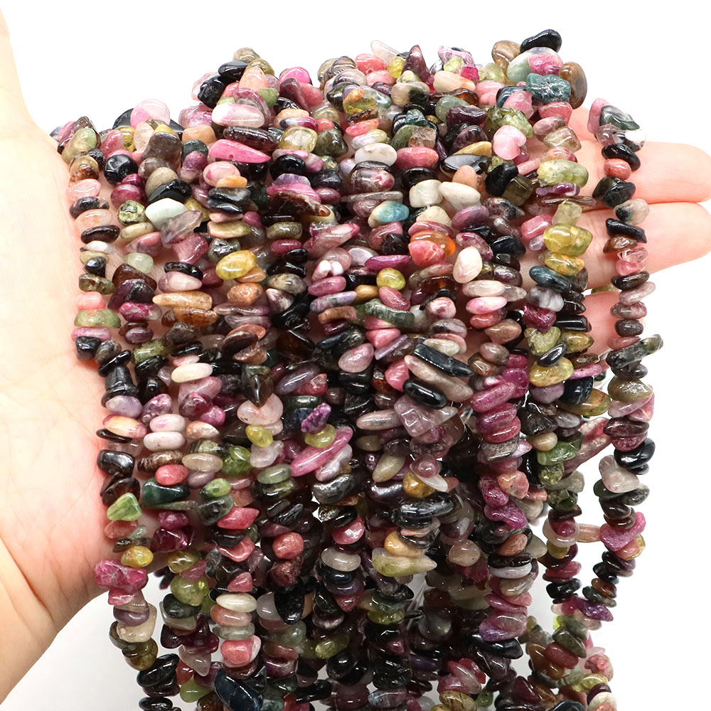 Jewelry Making Drill - Natural Stones Color Tourmaline Irregular Beads