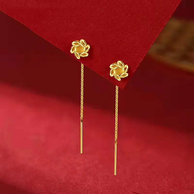 Jewelry Making Gold Wire - Gold Color Gold Plated Clover Ear