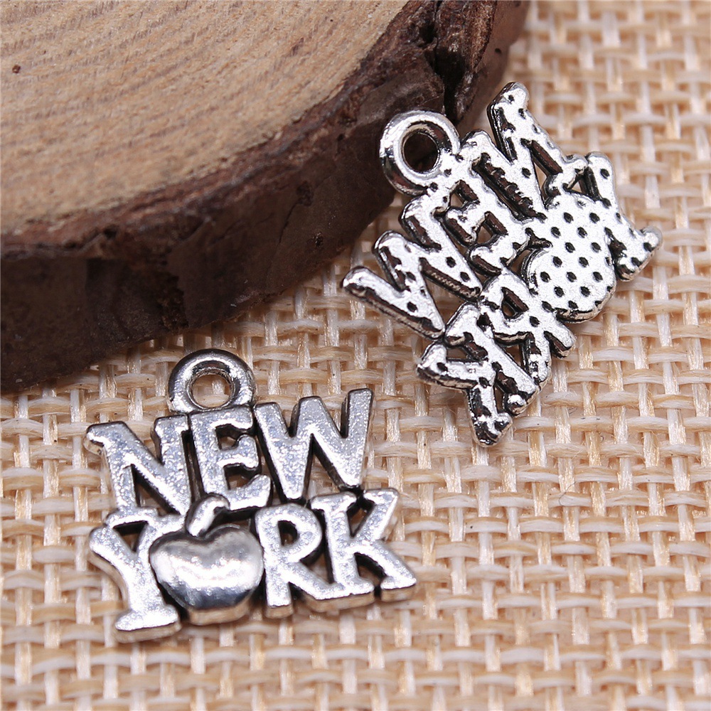 Jewelry Making New York - 40pcs 15x14mm(0.59x0.55inch) Antique Silver Color New