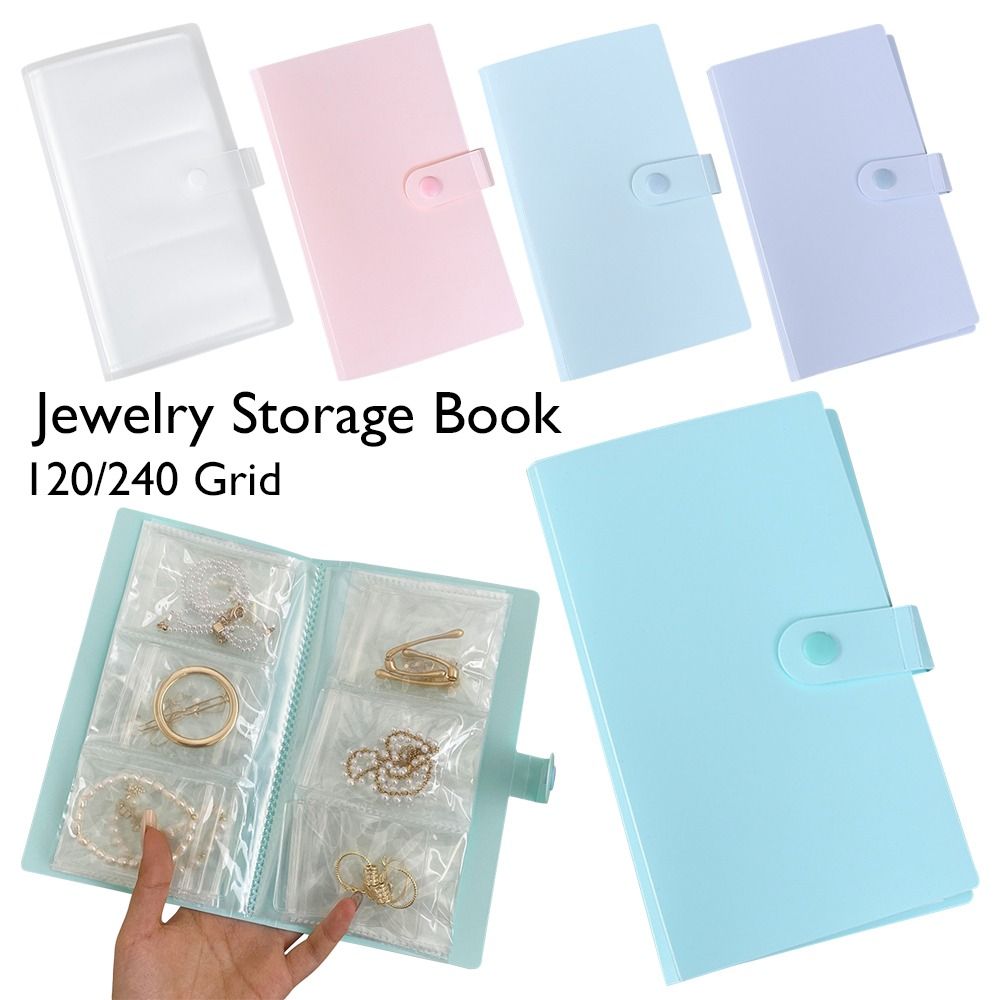 Jewelry Making Journal - 120/240 Grid Transparent Anti-oxidation Photo Album