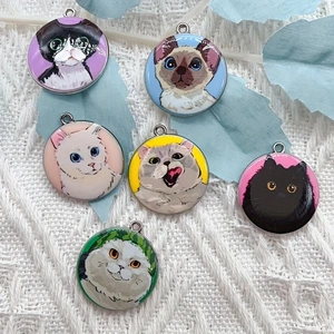 10pcs cartoon animal cat ename - Jewelry Making Supplies ulasan dan harga