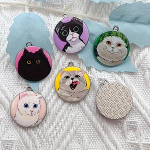 10pcs cartoon animal cat ename - Jewelry Making Supplies ulasan dan harga