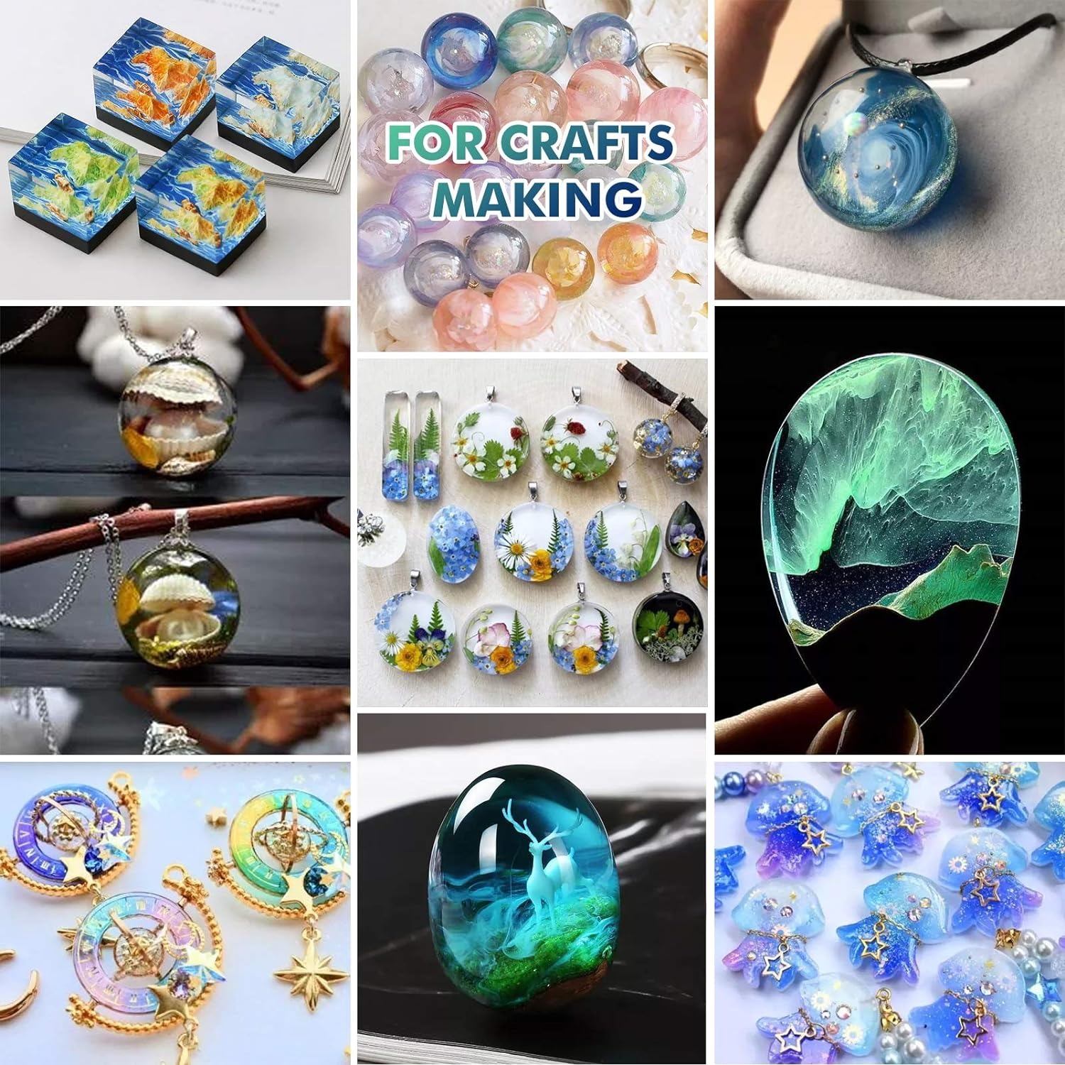 300g UV Resin Clear,Hard,Upgra - Jewelry Making Uv Resin Kit ulasan dan harga