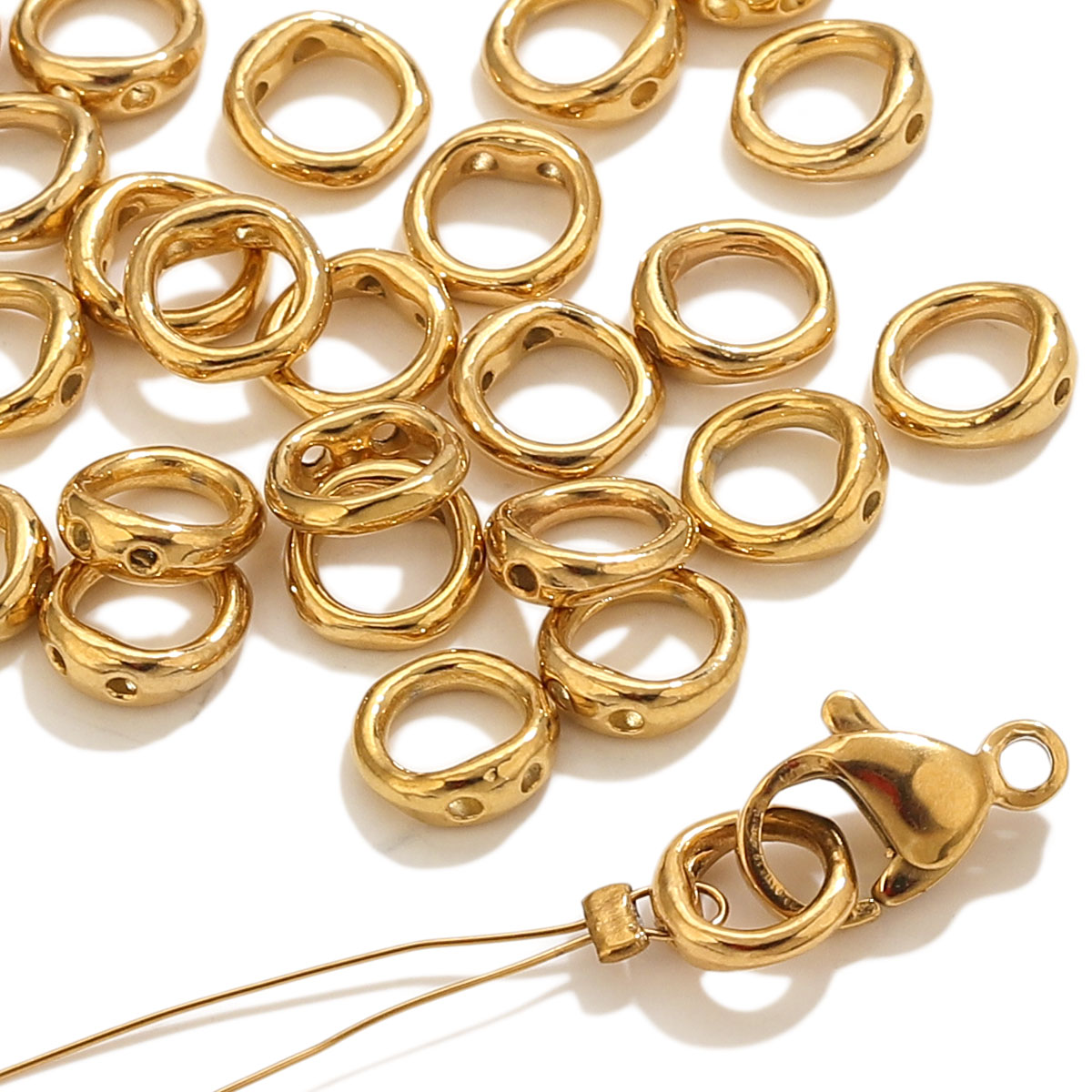 20pcs Stainless Steel Clasps E - Jewelry Making Designs ulasan dan harga