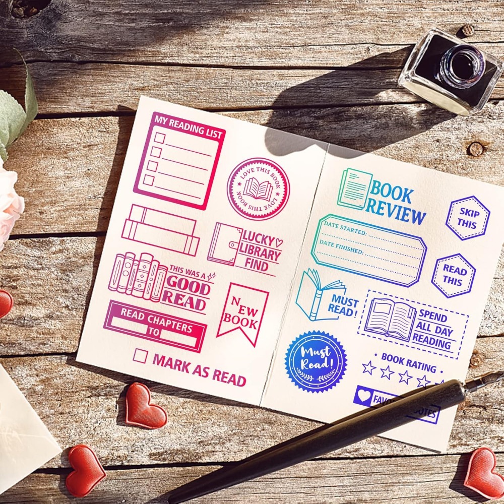 Book Reading Label Clear Stamp - Jewelry Making Journal ulasan dan harga
