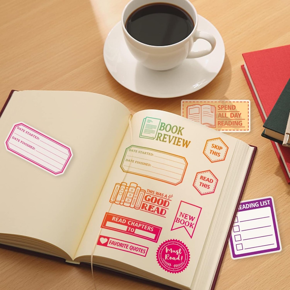 Book Reading Label Clear Stamp - Jewelry Making Journal ulasan dan harga
