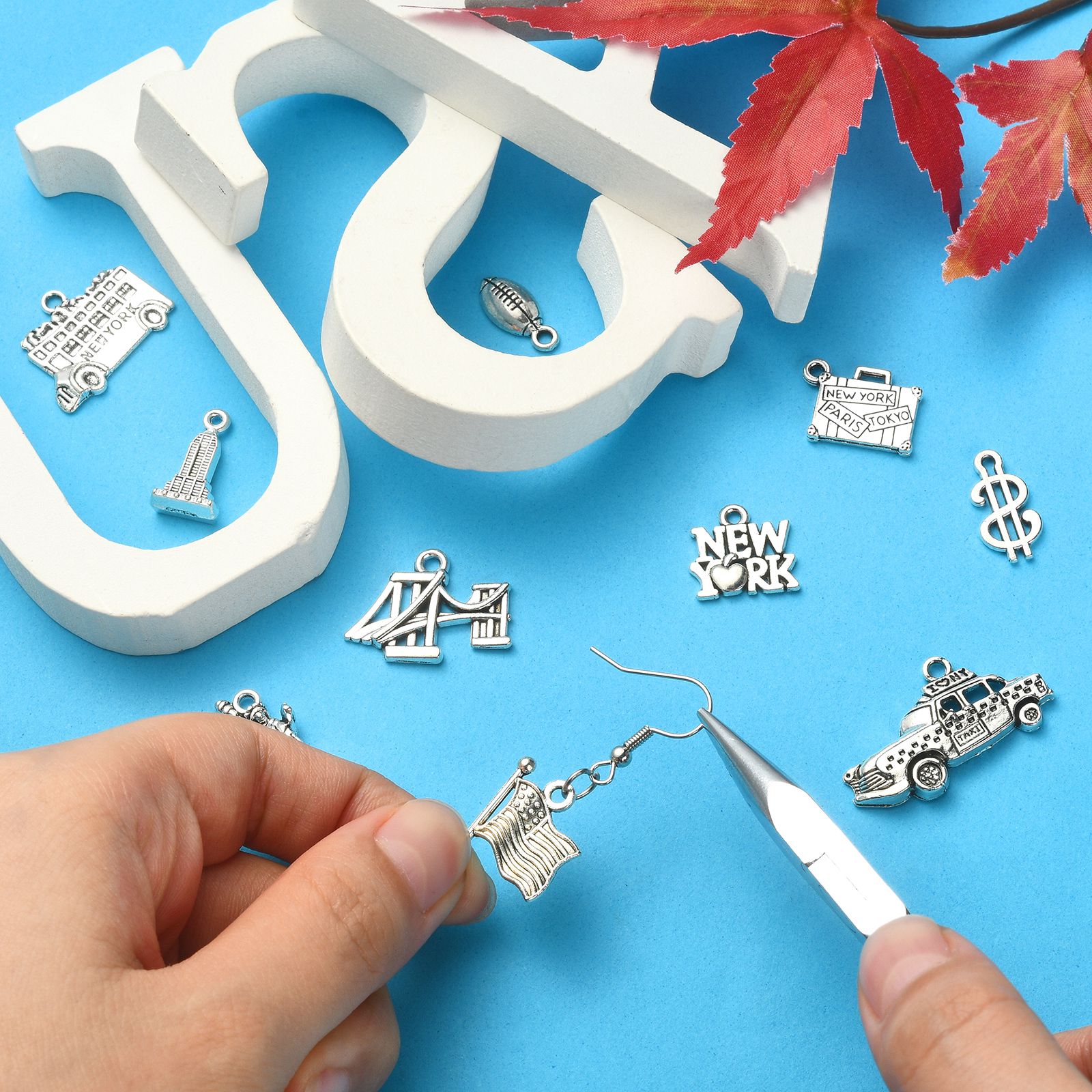 PandaHall 100Pcs 10 Styles Ame - Jewelry Making New York ulasan dan harga