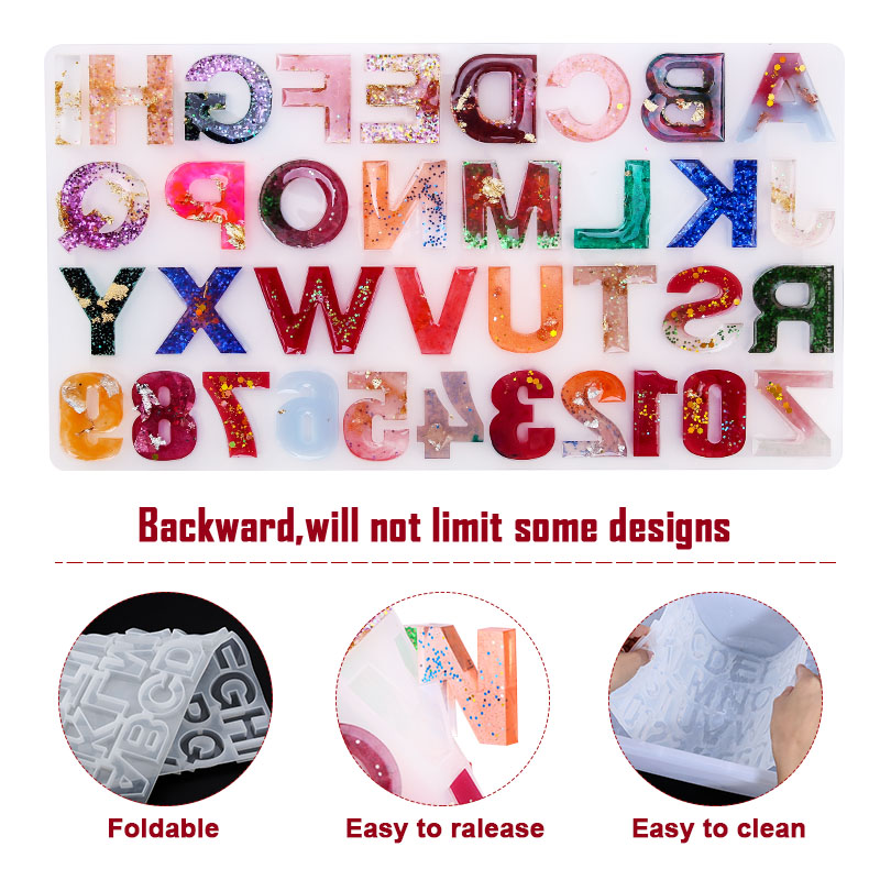 Alphabet Epoxy Resin Mold Kit  - Jewelry Making Drill ulasan dan harga