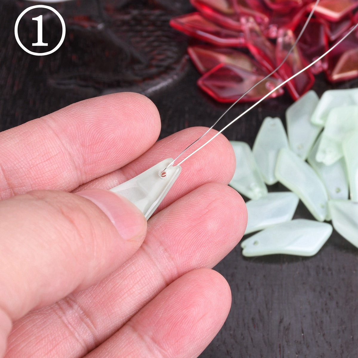 10pcs 20x10mm Petal Lampwork C - Jewelry Making Drill ulasan dan harga