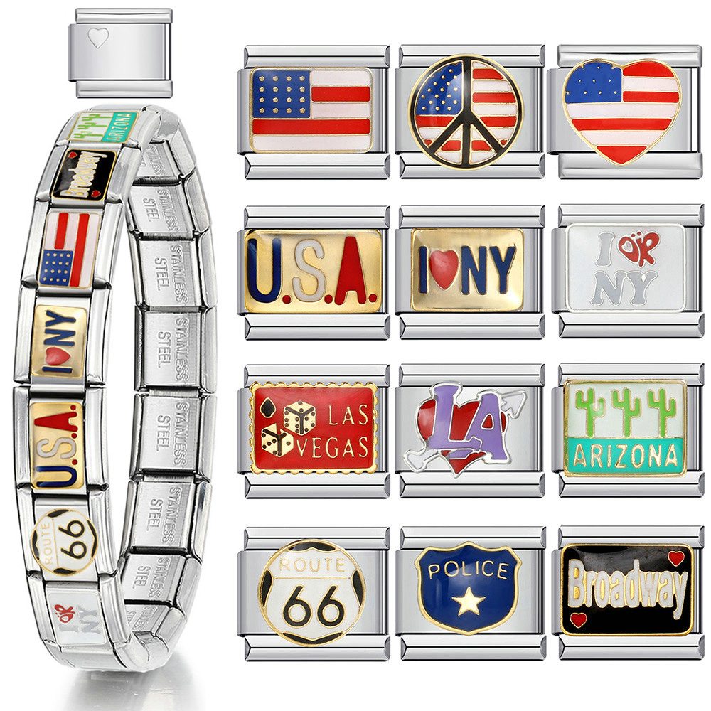 1pc Y2K Italian Charm Bracelet - Jewelry Making New York ulasan dan harga