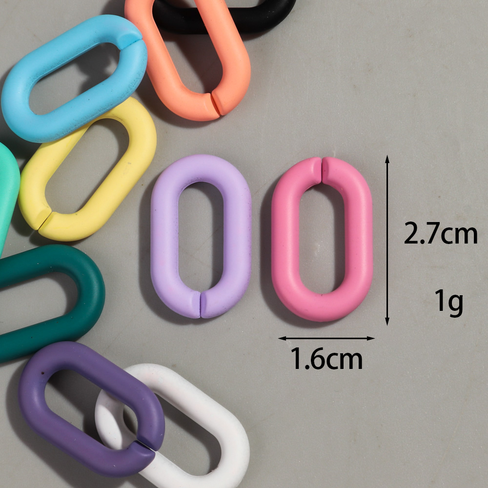 20pcs Acrylic 16x27mm Colorful - Jewelry Making Glasses ulasan dan harga