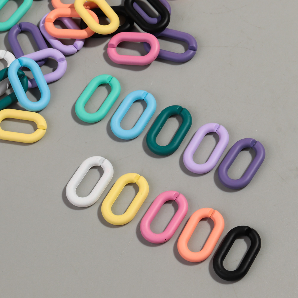 20pcs Acrylic 16x27mm Colorful - Jewelry Making Glasses ulasan dan harga