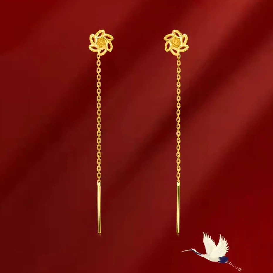 Gold Color Gold Plated Clover  - Jewelry Making Gold Wire ulasan dan harga