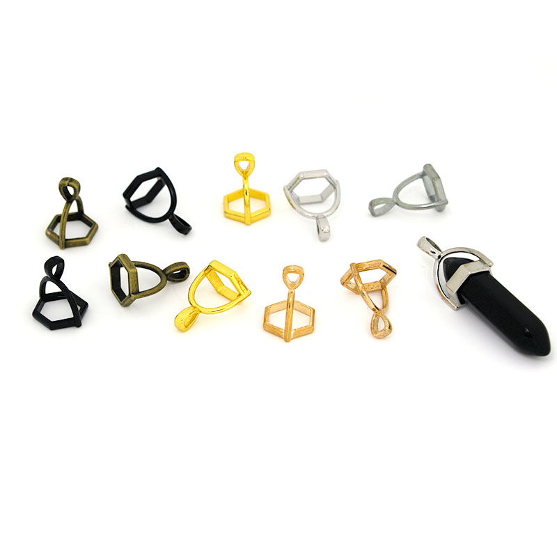 20Pcs Hexagonal Gemstone Cap N - Jewelry Making Class ulasan dan harga