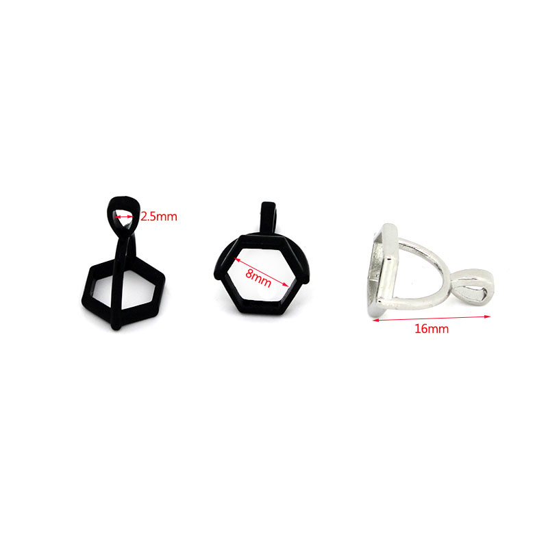 20Pcs Hexagonal Gemstone Cap N - Jewelry Making Class ulasan dan harga