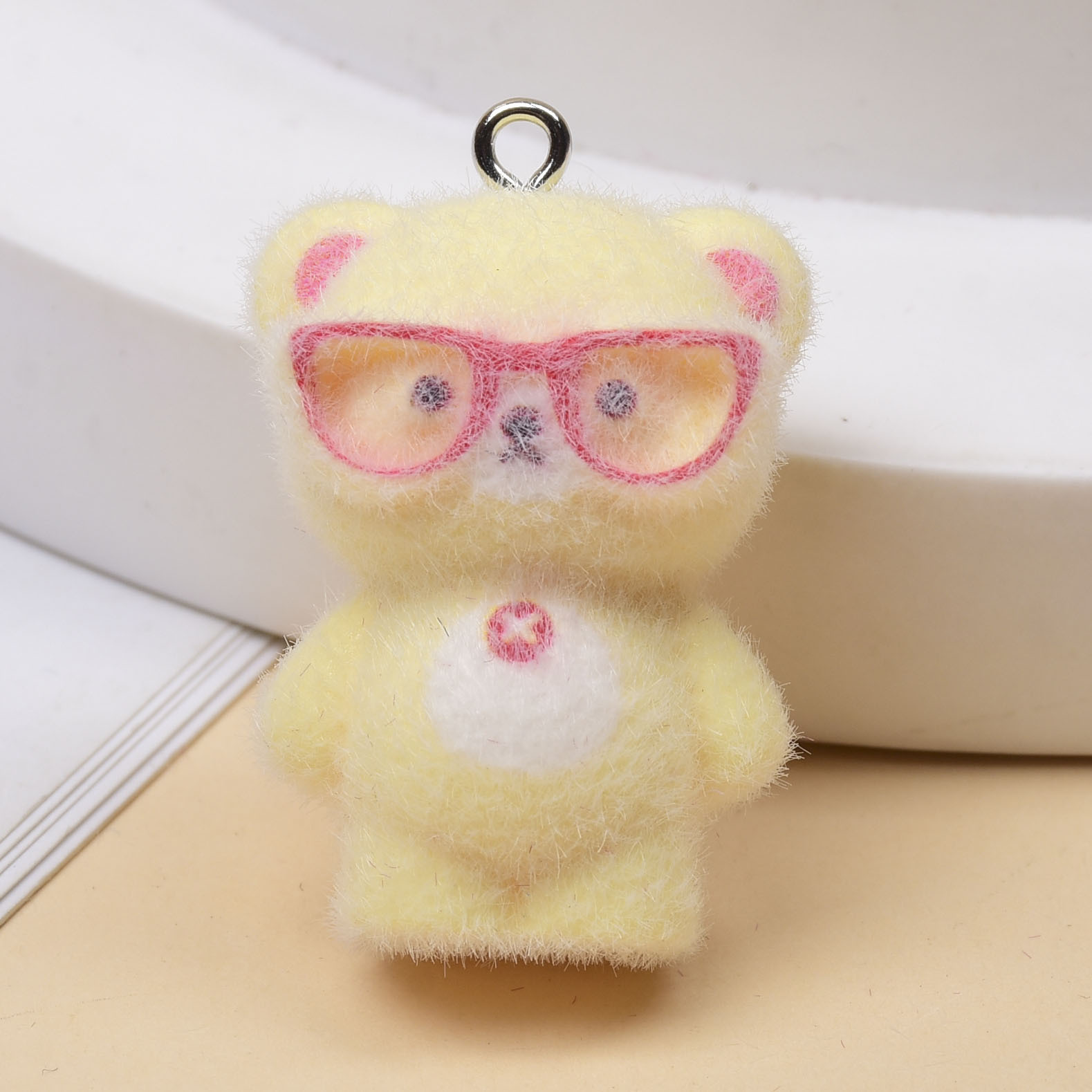 3pcs 3D Flocking Glasses Littl - Jewelry Making Glasses ulasan dan harga