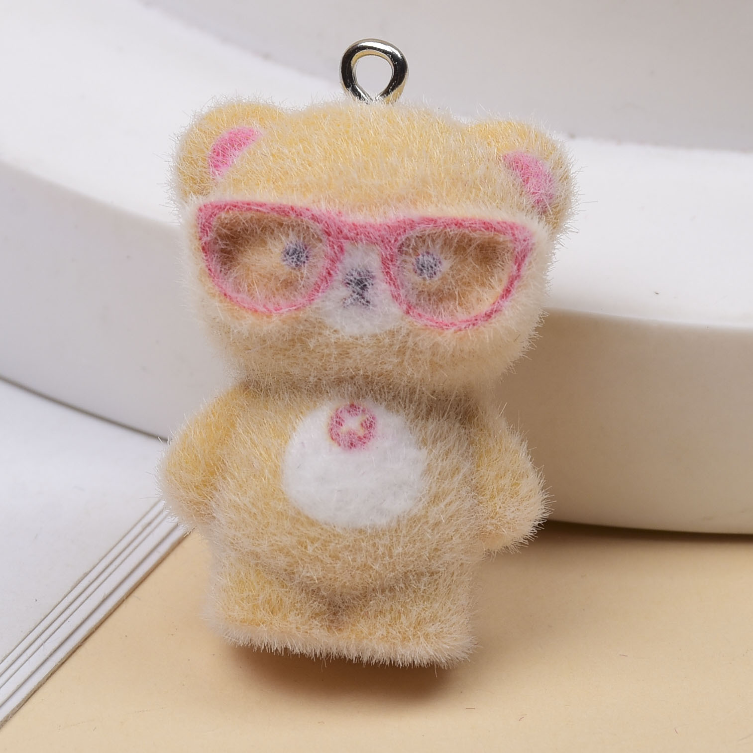 3pcs 3D Flocking Glasses Littl - Jewelry Making Glasses ulasan dan harga