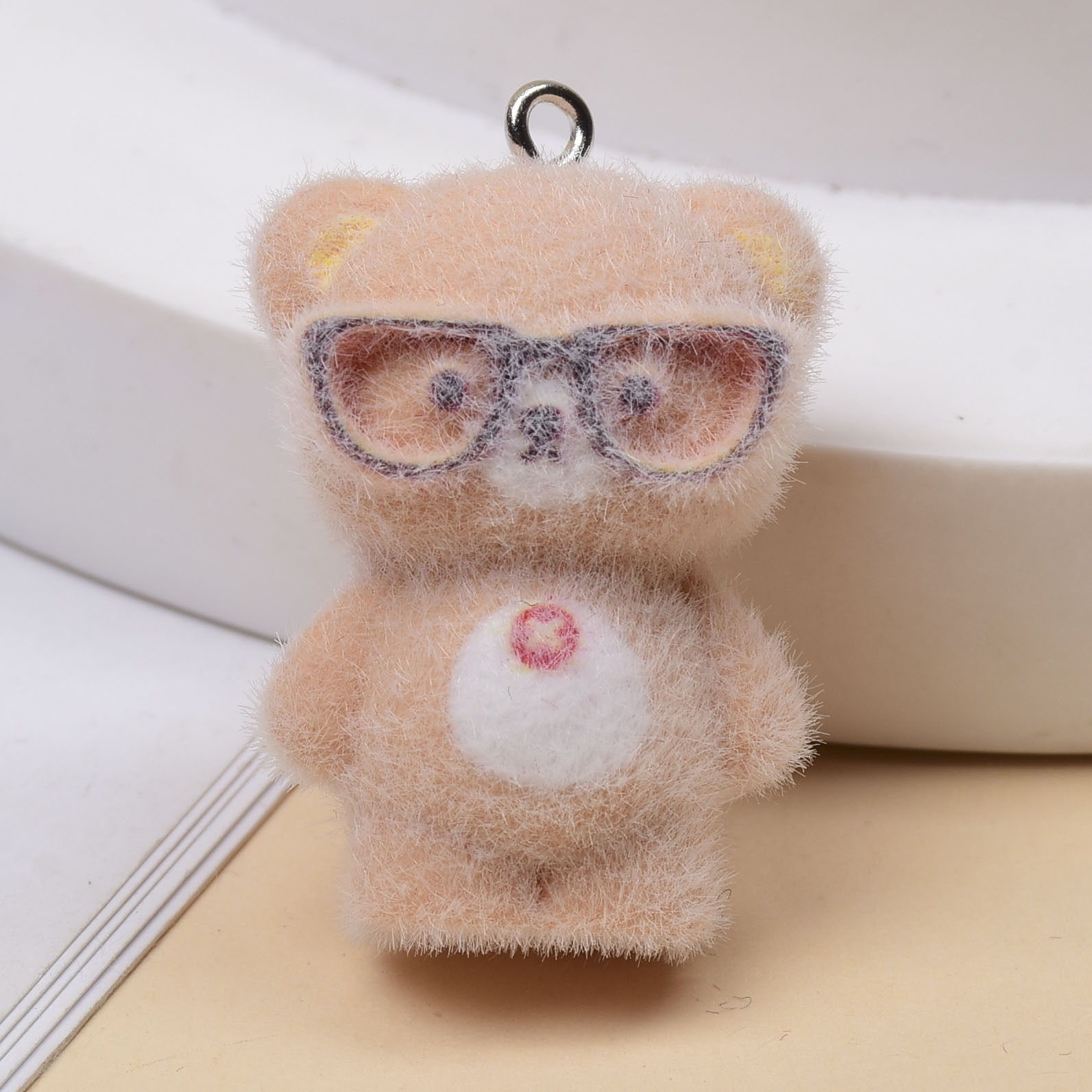 3pcs 3D Flocking Glasses Littl - Jewelry Making Glasses ulasan dan harga