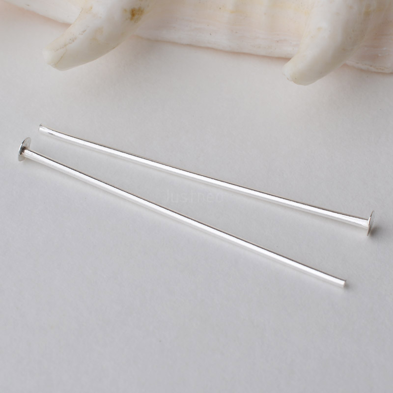 925 Sterling Silver Flat Head  - Jewelry Making Silver ulasan dan harga