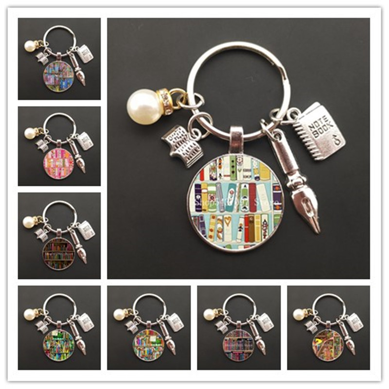 New retro book photo keychain  - Jewelry Making Journal ulasan dan harga
