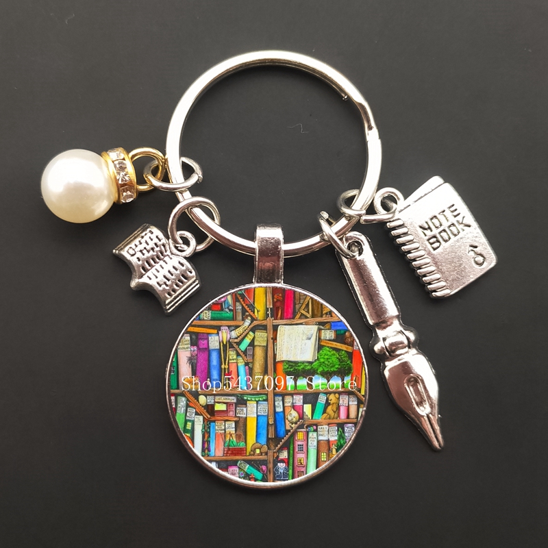 New retro book photo keychain  - Jewelry Making Journal ulasan dan harga