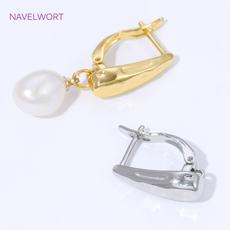 18K Gold Plated Smooth Earring - Jewelry Making Supplies ulasan dan harga