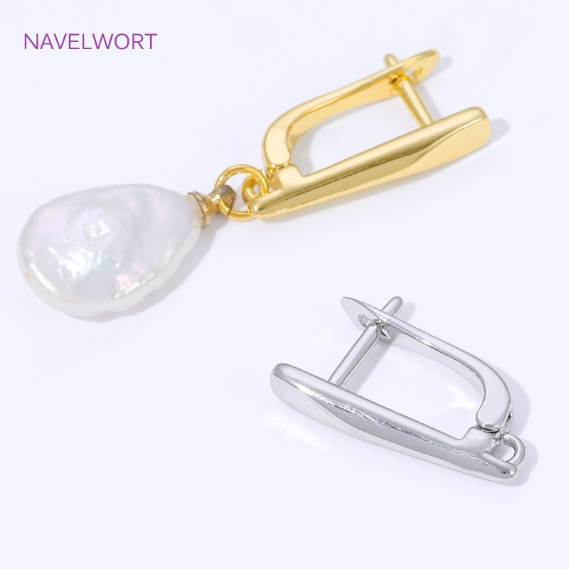 18K Gold Plated Smooth Earring - Jewelry Making Supplies ulasan dan harga