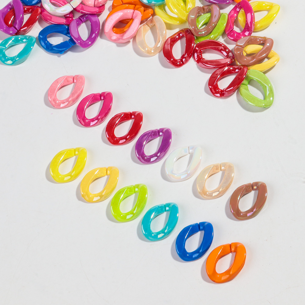 40pcs Iridescent Acrylic 17x22 - Jewelry Making Glasses ulasan dan harga