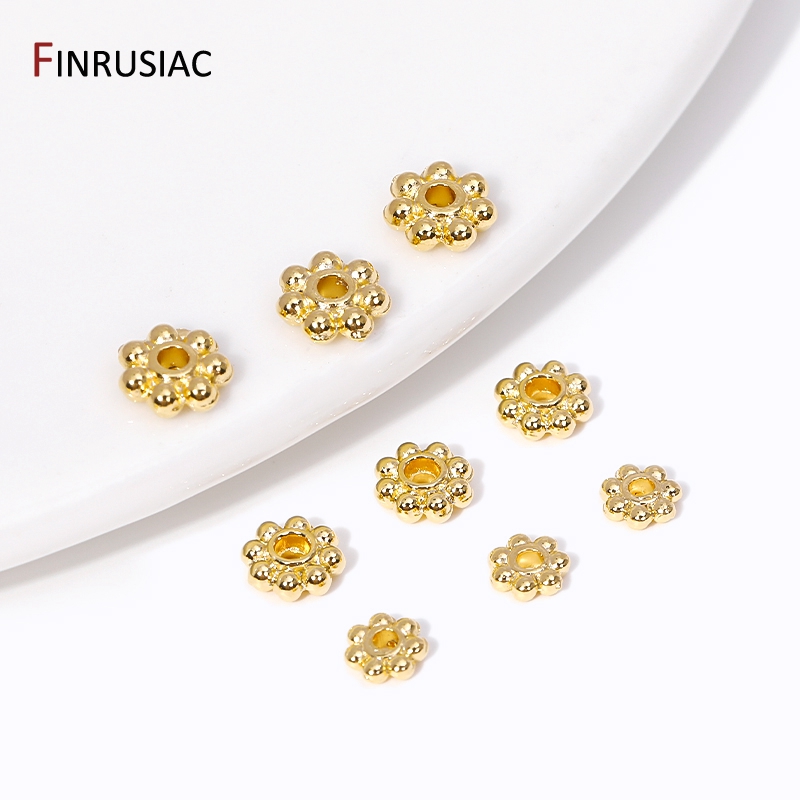 30PCS 4mm/5mm/6mm 14K Real Gol - Jewelry Making In Bali ulasan dan harga