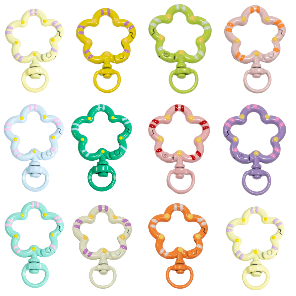5pcs Flower Metal Lobster Claw - Jewelry Making Designs ulasan dan harga