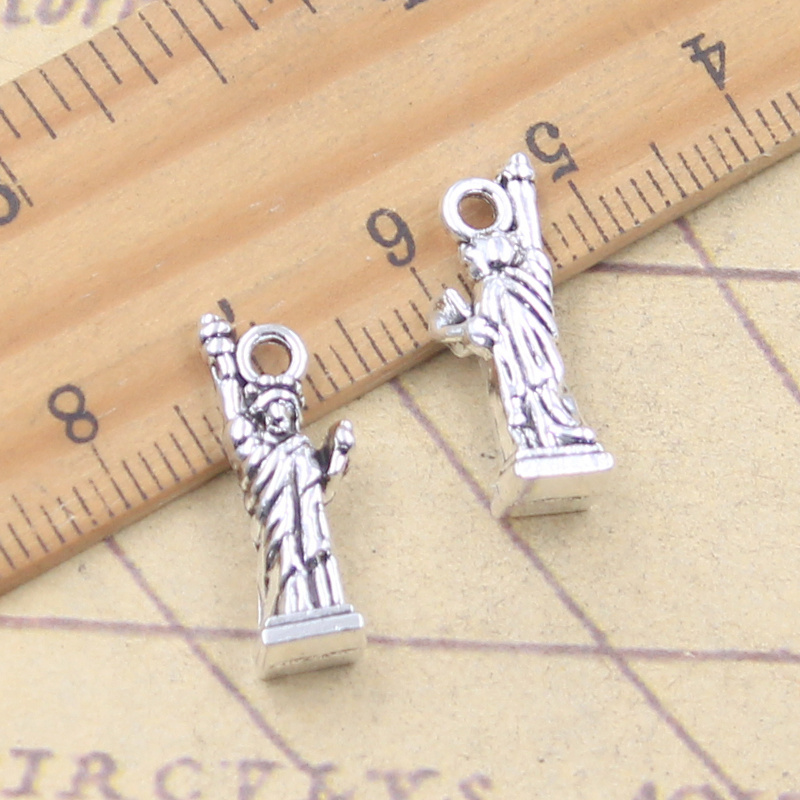 10pcs Charms New York Statue O - Jewelry Making New York ulasan dan harga