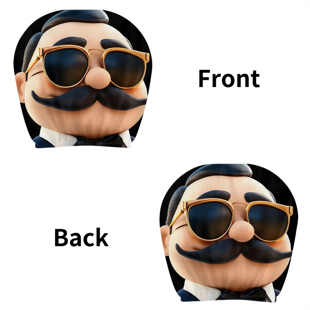 2pcs Retro Gentleman Mustache  - Jewelry Making Glasses ulasan dan harga