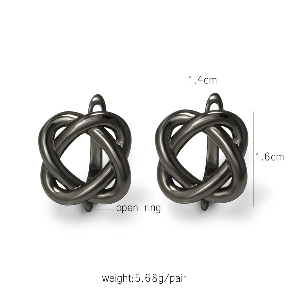 YANASI 1 Pair Gun Black  Brass - Jewelry Making Designs ulasan dan harga