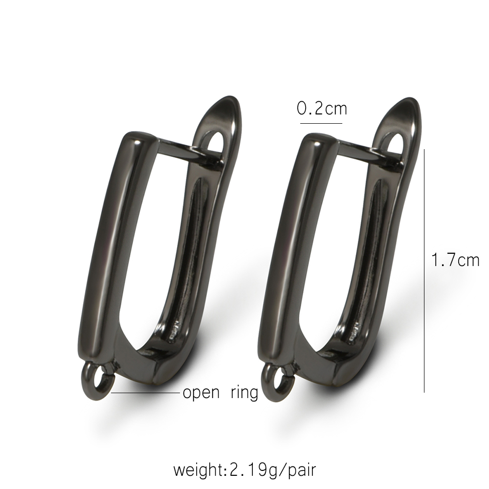 YANASI 1 Pair Gun Black  Brass - Jewelry Making Designs ulasan dan harga