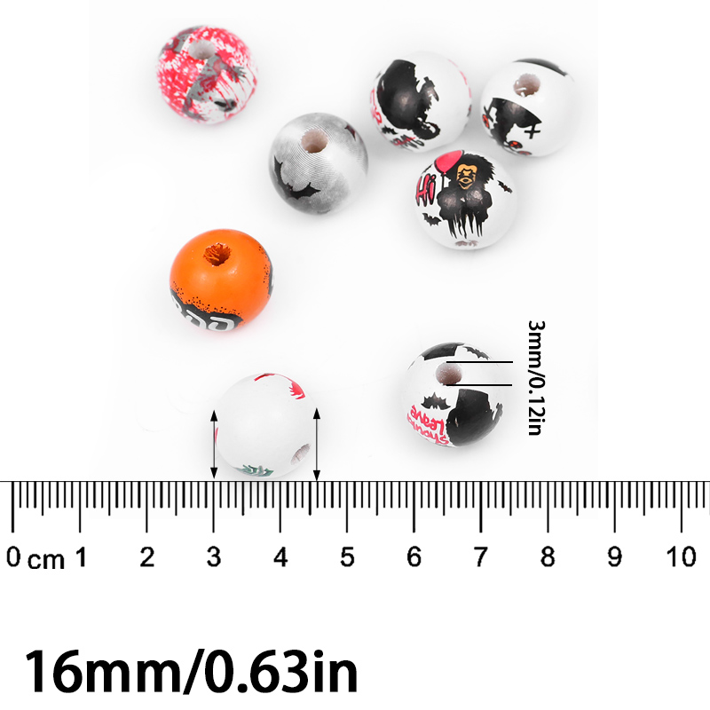 16mm 40-10PCS Halloween BOOM G - Jewelry Making Ideas With Beads ulasan dan harga