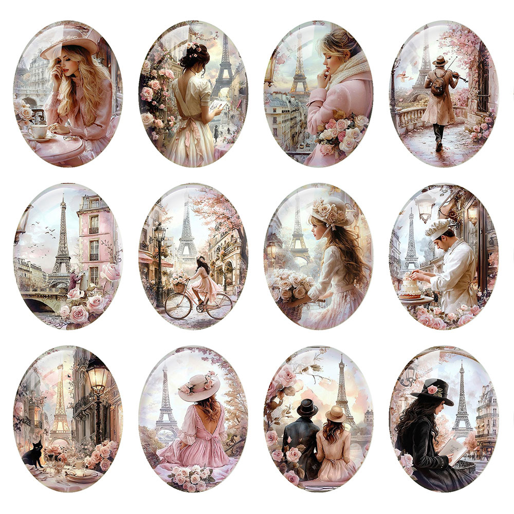 Random Mixed Round/Oval/Square - Jewelry Making Paris ulasan dan harga