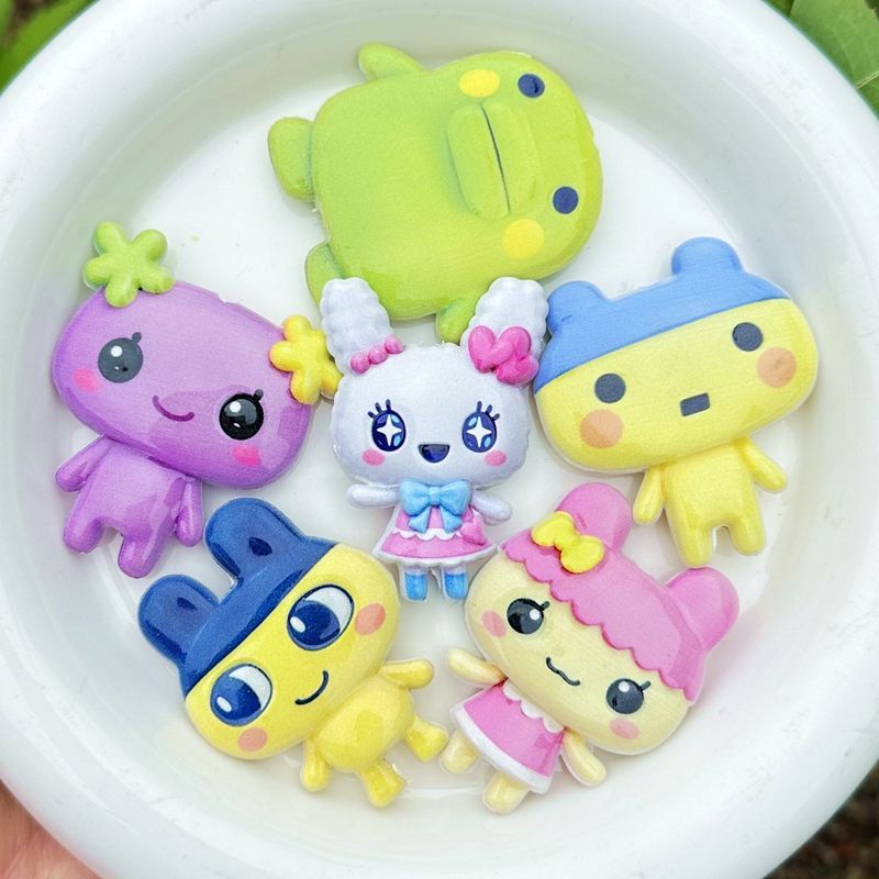 45mm Cartoon Tamagotchi double - Jewelry Making Supplies ulasan dan harga