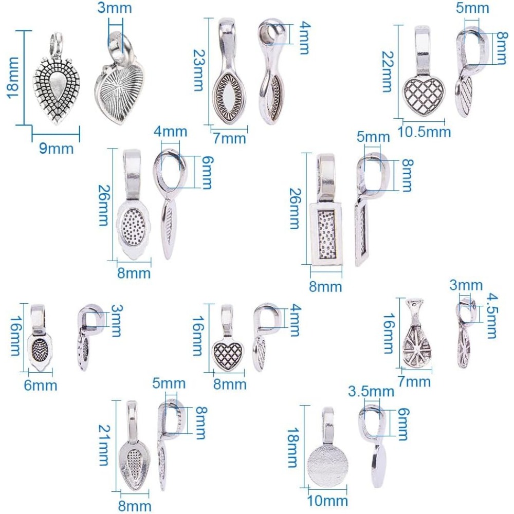 200 Pieces 10 Style Tibetan Si - Jewelry Making Silver ulasan dan harga