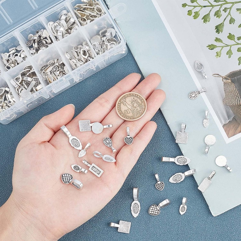 200 Pieces 10 Style Tibetan Si - Jewelry Making Silver ulasan dan harga