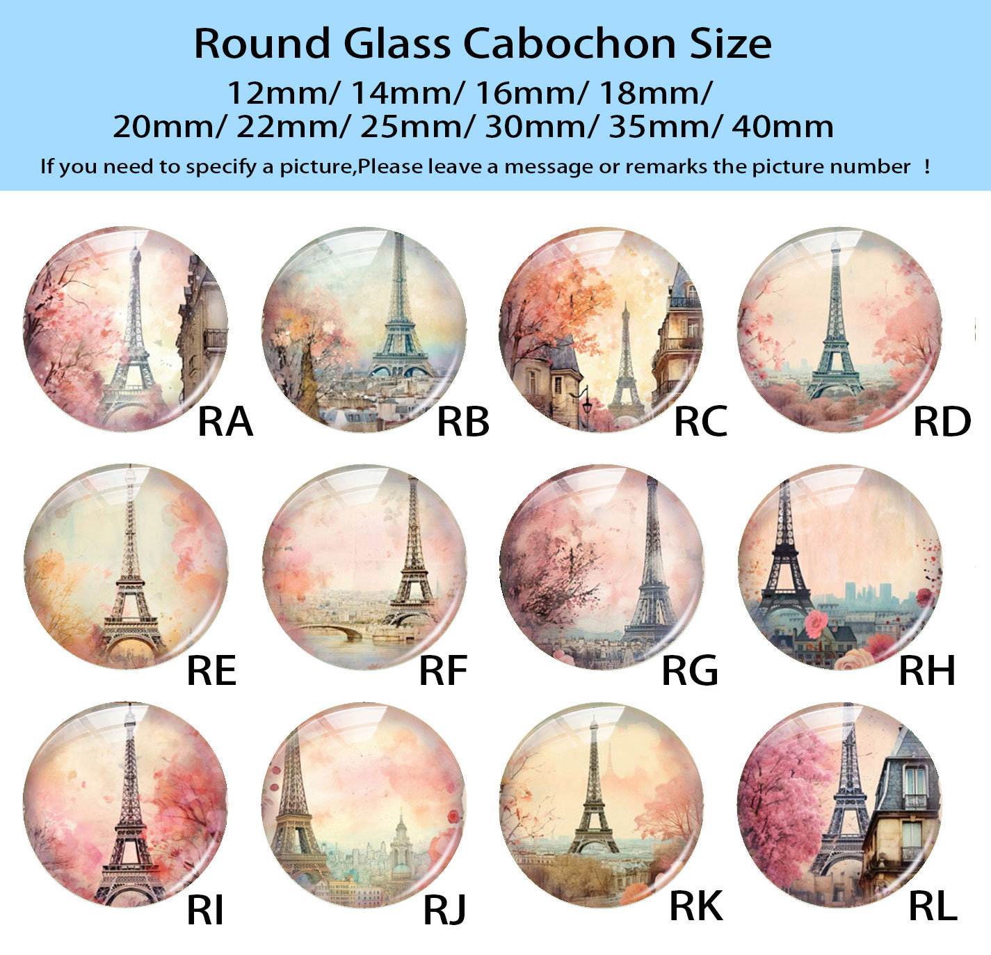 Random Mixed Round/Oval/Square - Jewelry Making Paris ulasan dan harga