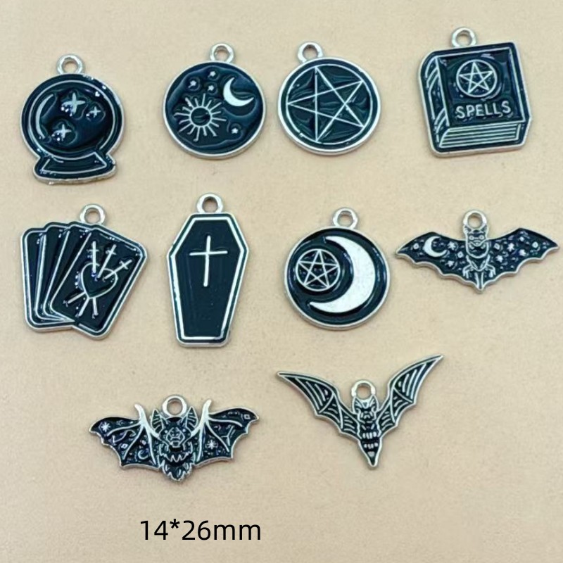 10pcs Moon Star Cross Book Cha - Jewelry Making Guide Book ulasan dan harga