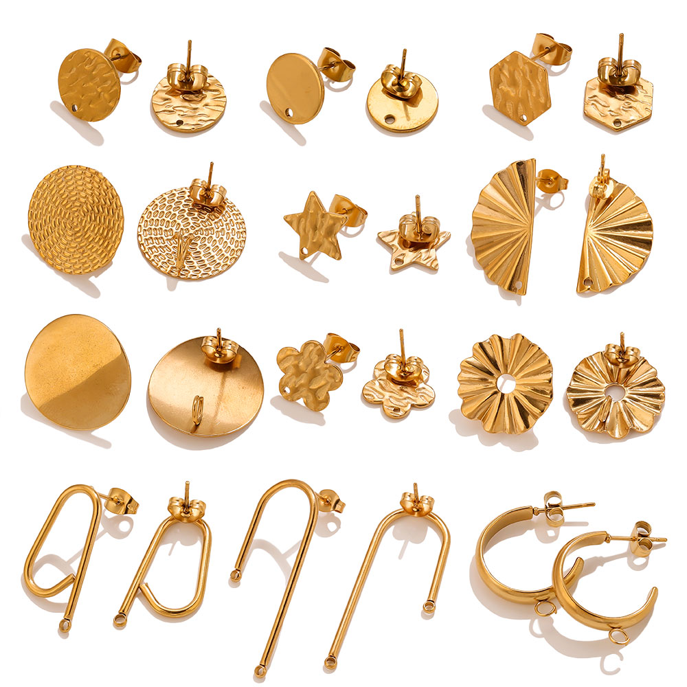 10pcs Stainless Steel Earrings - Jewelry Making Soldering Kit ulasan dan harga