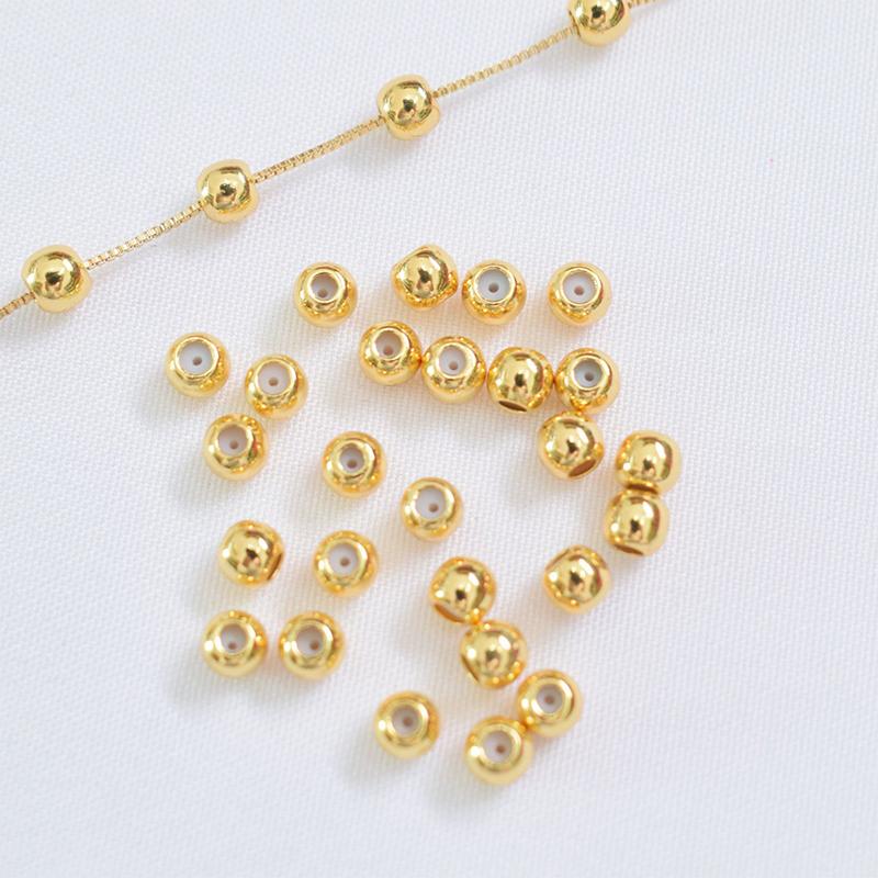 Shiny Gold Plated Faceted Spac - Jewelry Making Ideas With Beads ulasan dan harga