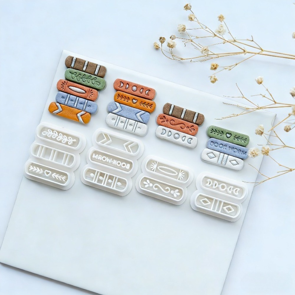 7pcs/set Book Stack Themed Pol - Jewelry Making Guide Book ulasan dan harga