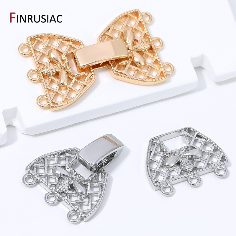 14K Gold Plated Brass 3-Row Pe - Jewelry Making Designs ulasan dan harga