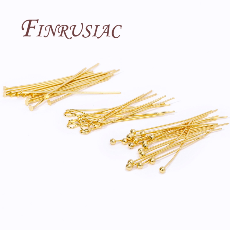 50Pcs 20-50mm Gold Plated Pins - Jewelry Making Drill ulasan dan harga