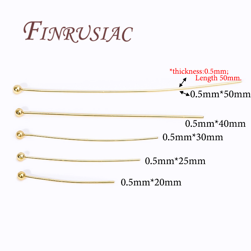 50Pcs 20-50mm Gold Plated Pins - Jewelry Making Drill ulasan dan harga